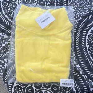 NWT Dudley Stephens GreenportTerry Turtleneck Size M, Color Sunshine